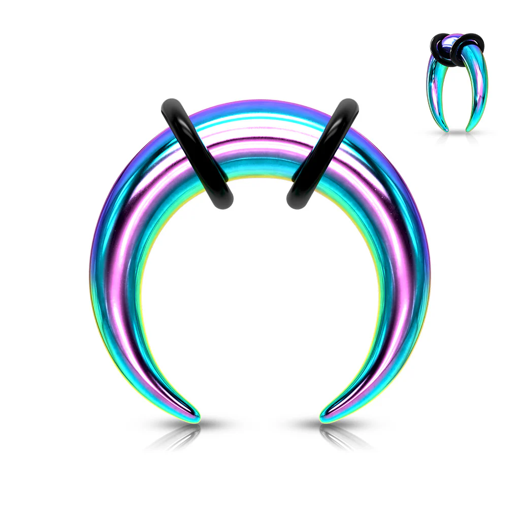 1 Pc 316L Surgical Steel Buffalo Bull Tapers With 2 "O" Rings - Image 5