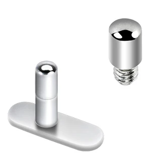 2 mm Micro Dermal Healing Post Surgical Steel Dermal Anchor Top