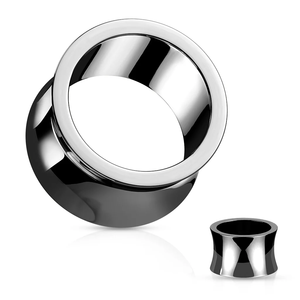 Pair Surgical Stainless Steel Thick Double Flare Ear Tunnels - Image 4