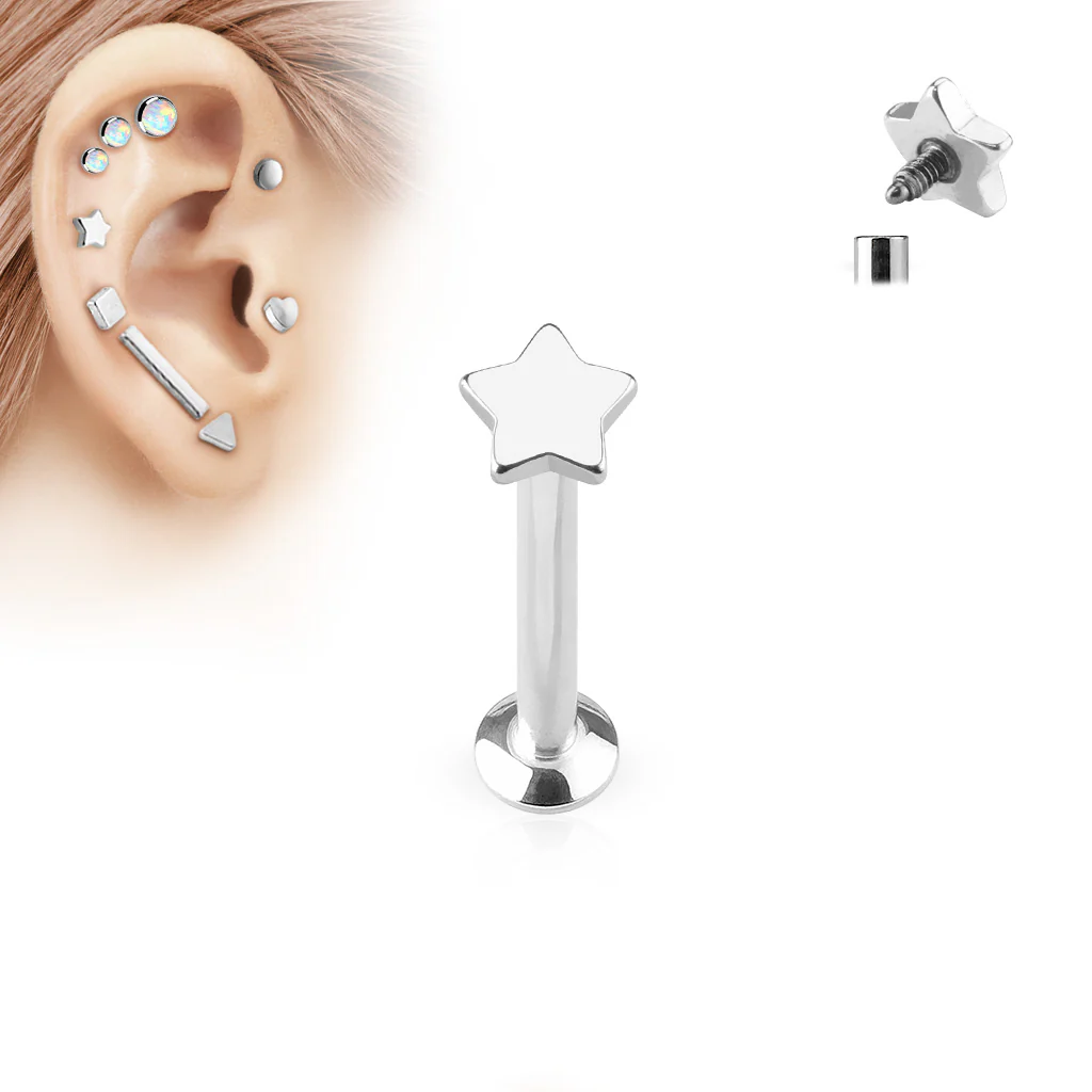 9 Pc Combo Opal Surgical Steel Cartilage Helix Daith Tragus Lobe Barbell - Image 3
