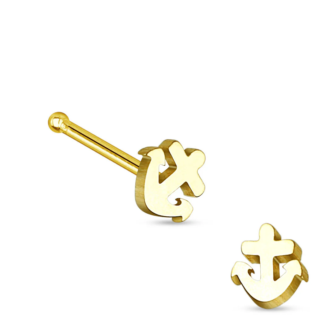 Anchor Top 316L Surgical Steel Nose Studs - Image 2