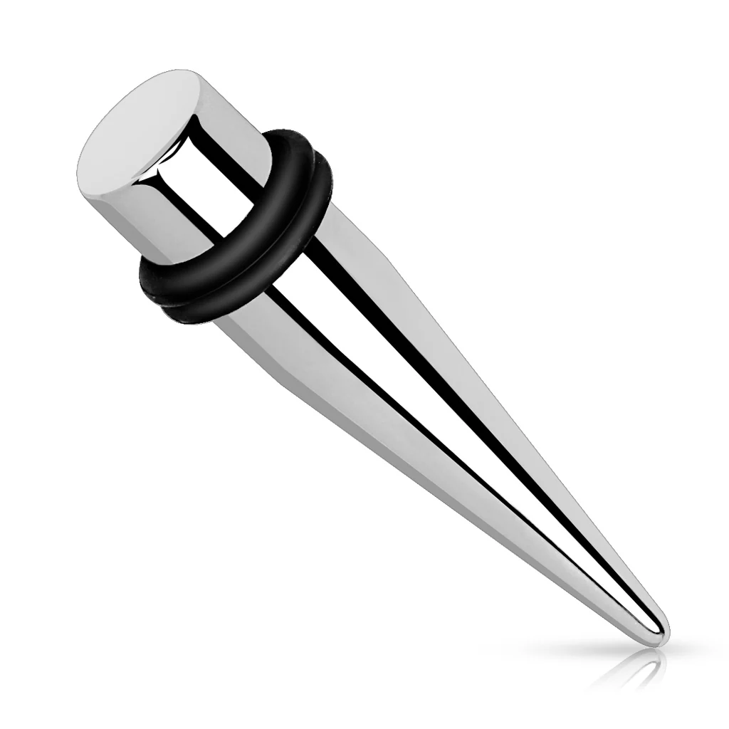 1 Pc Basic Solid 316L Surgical Stainless Steel Ear Taper Ear Plugs