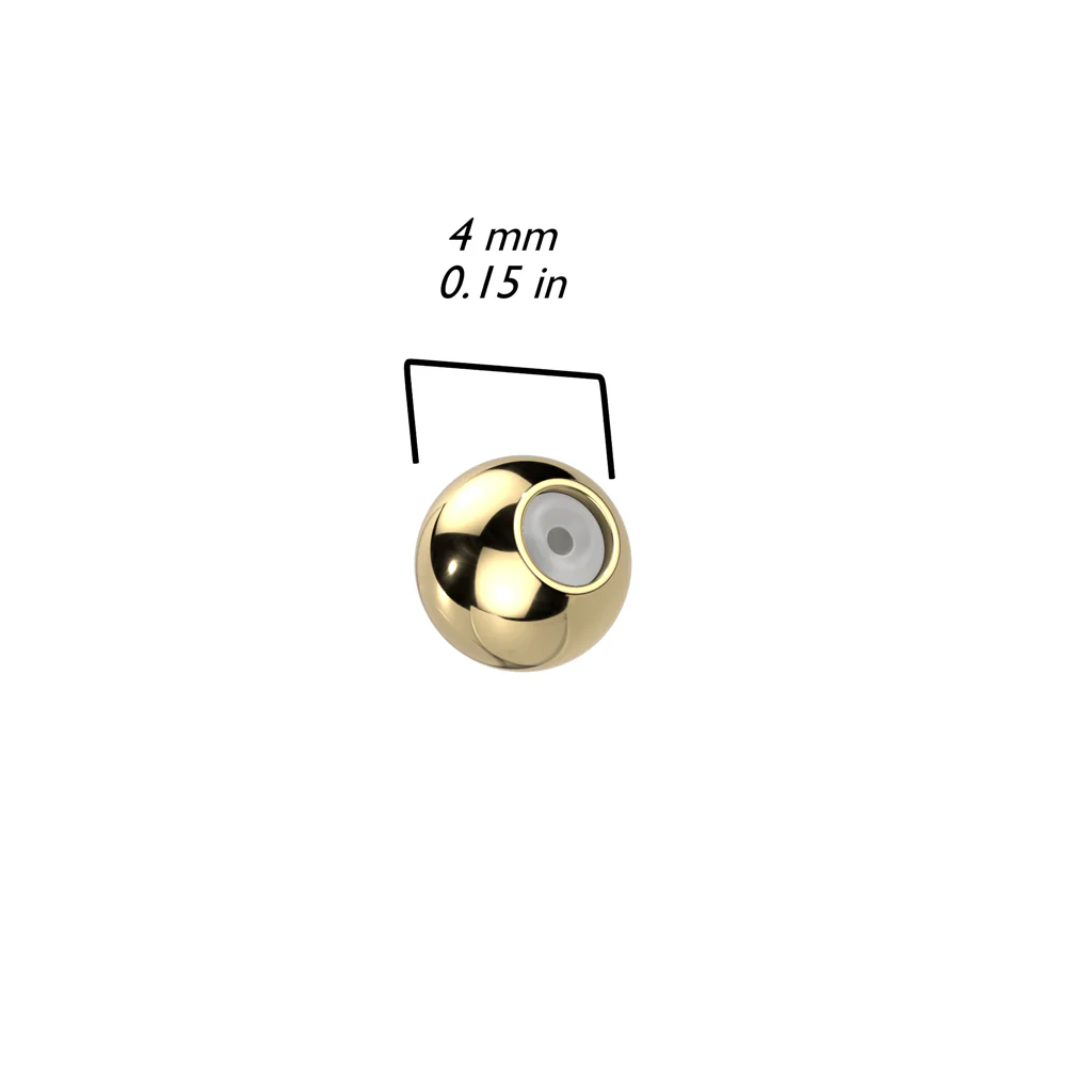 1 Pc Titanium Earring Back With Silicone Center - Image 2