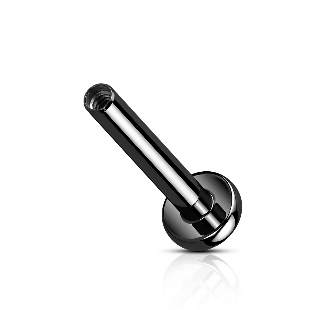 Titanium Internally Threaded 3mm Flat Back Labret Post - Image 5