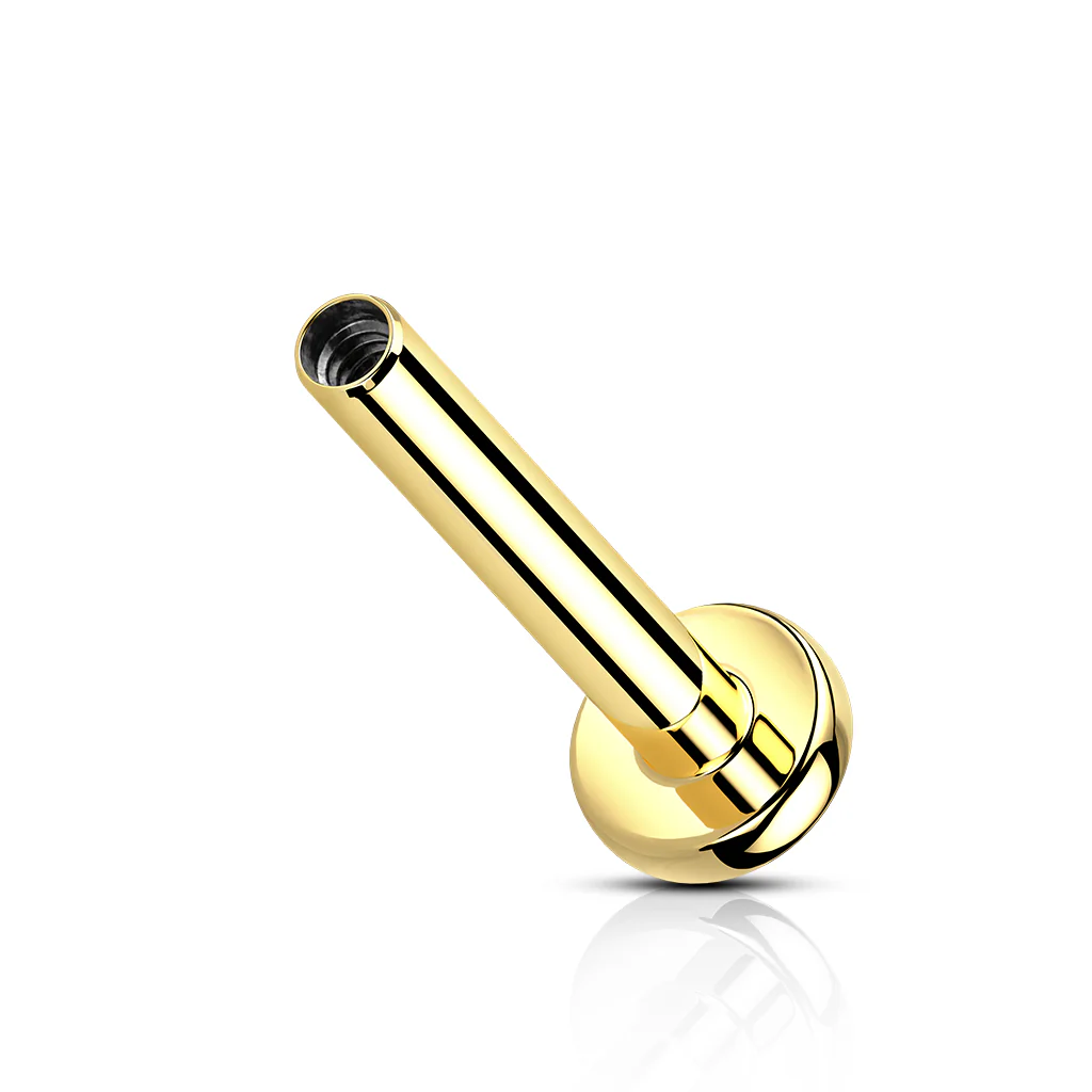 Titanium Internally Threaded 3mm Flat Back Labret Post - Image 6