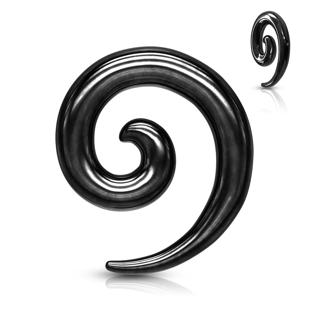 1 Pc Solid 316L Colored Stainless Steel Ear Spiral Tapers Ear Plugs - Image 5