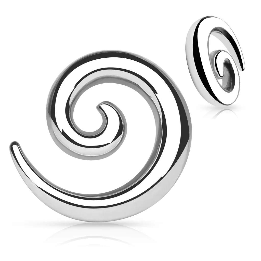 1 Pc Solid 316L Colored Stainless Steel Ear Spiral Tapers Ear Plugs - Image 6