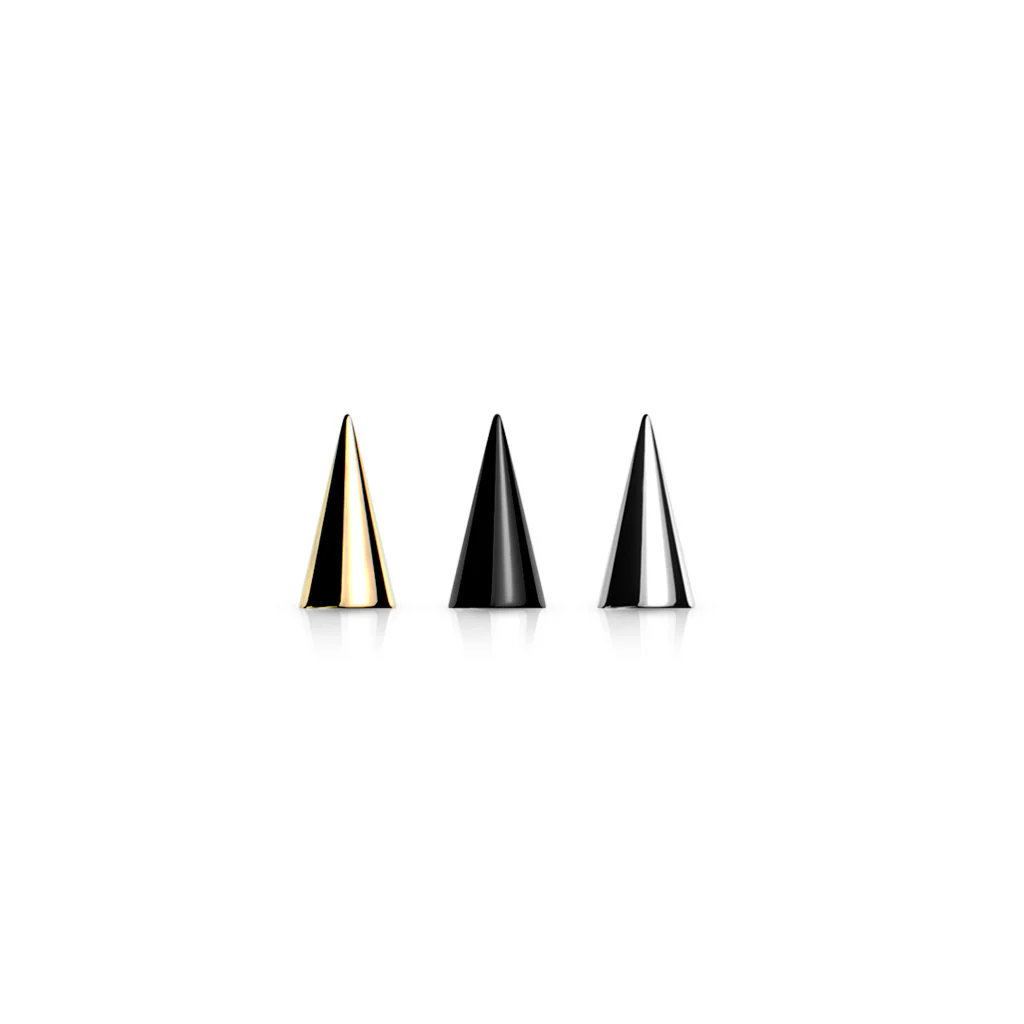 10 Pc Threaded Spike For Tragus Eyebrow Cartilage Labret Piercing - Image 2