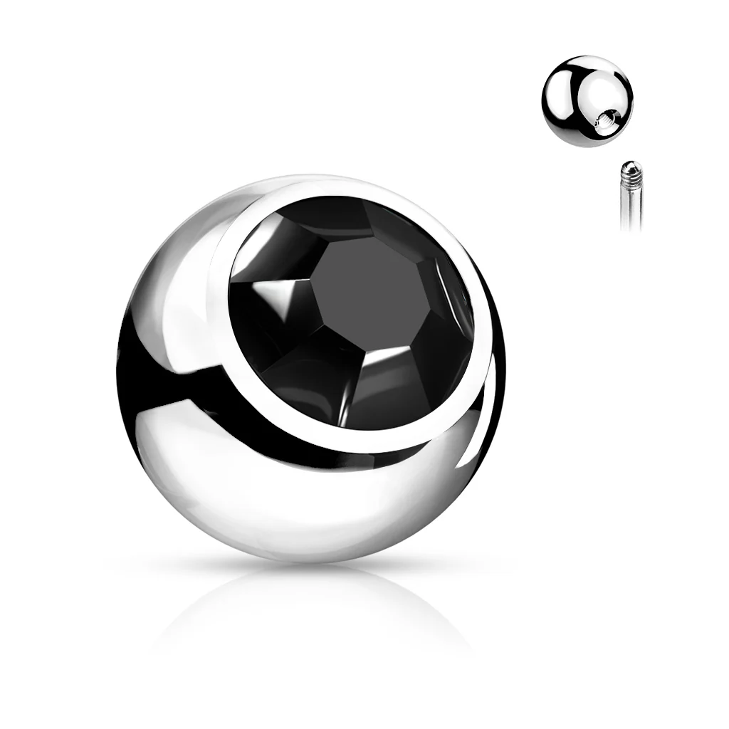 10 Pc Externally Threaded Press Fit Gem Ball For Lip Tongue Eyebrow - Image 8