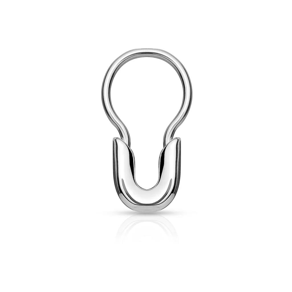 316L Surgical Steel Septum Ring/Safety Pin