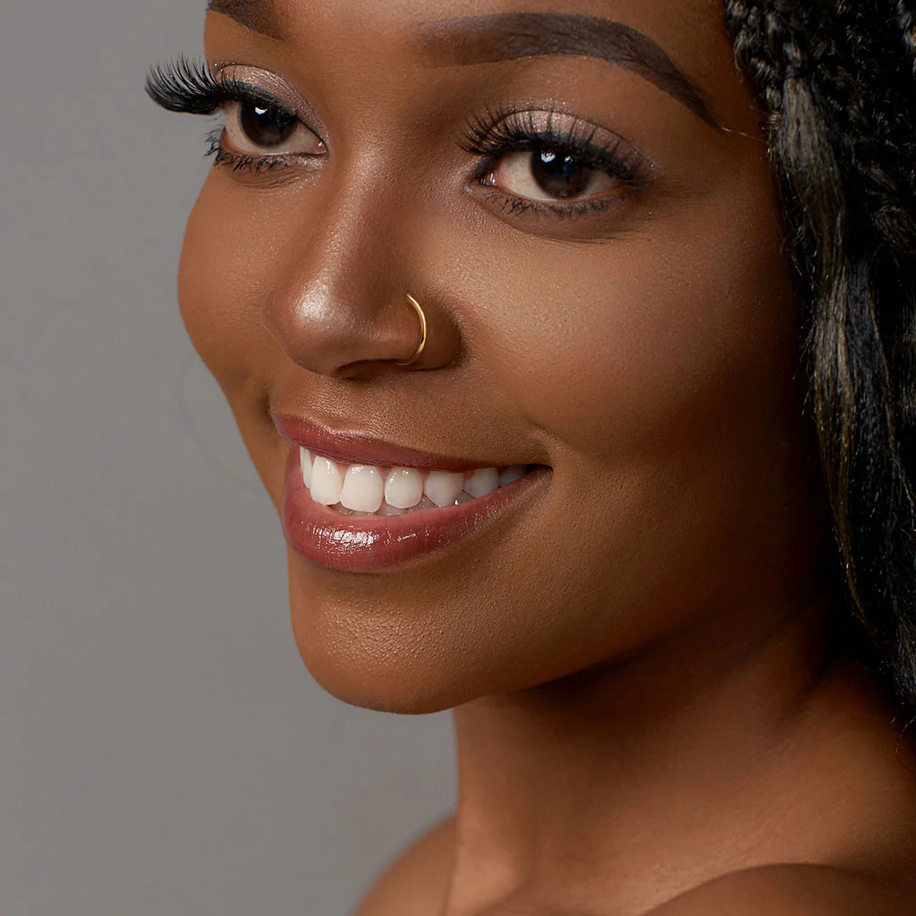 20G Implant Grade Solid Titanium Flat Top Nose Hoop Rings - Image 7
