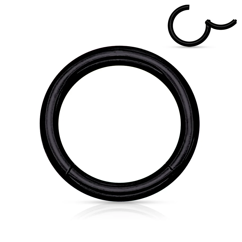 16G High Precision Surgical Steel Braided Hinged Segment Hoop Rings - Image 7