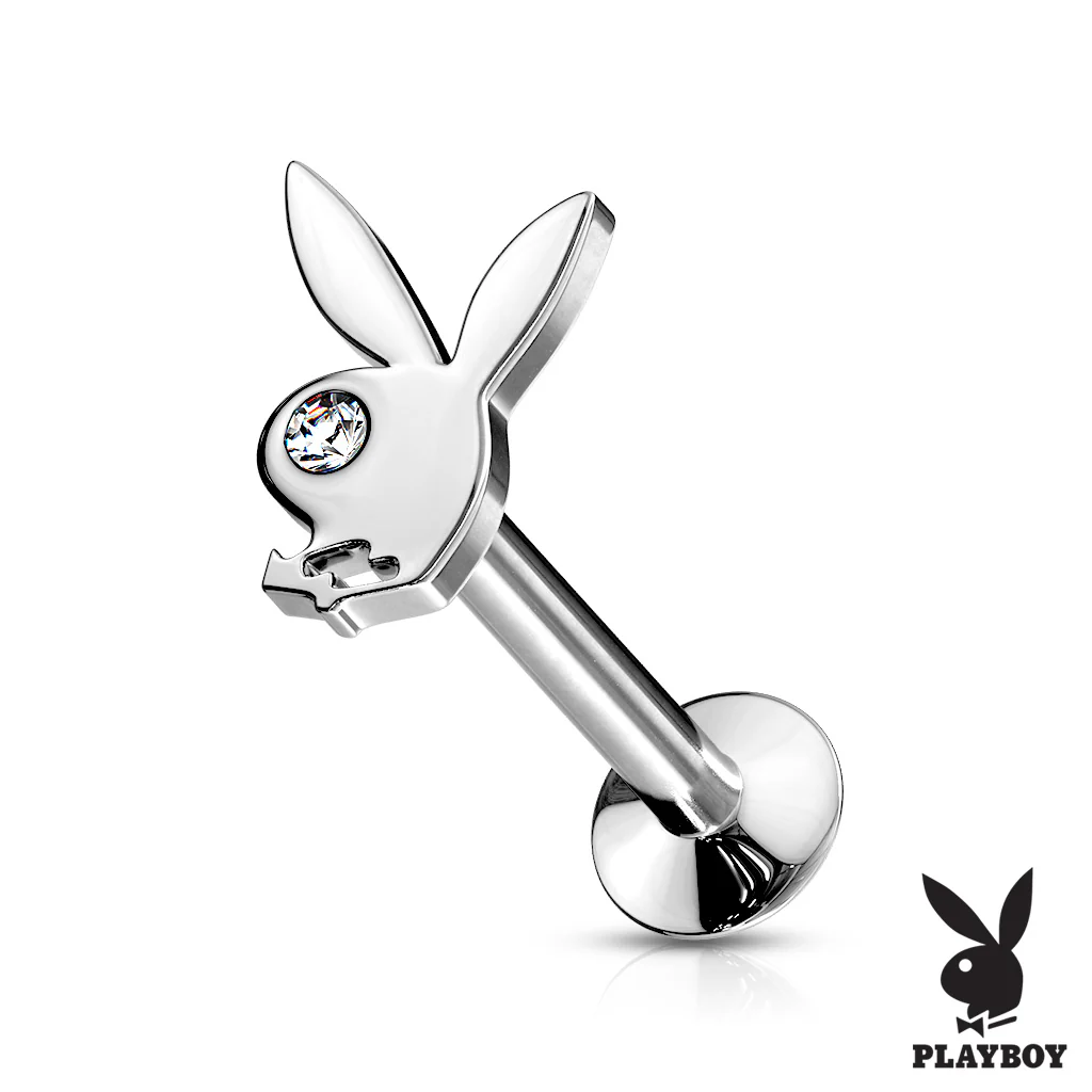 Official License Playboy Buny CZ Eye Top Labret Monroe Ear Cartilage Studs - Image 6