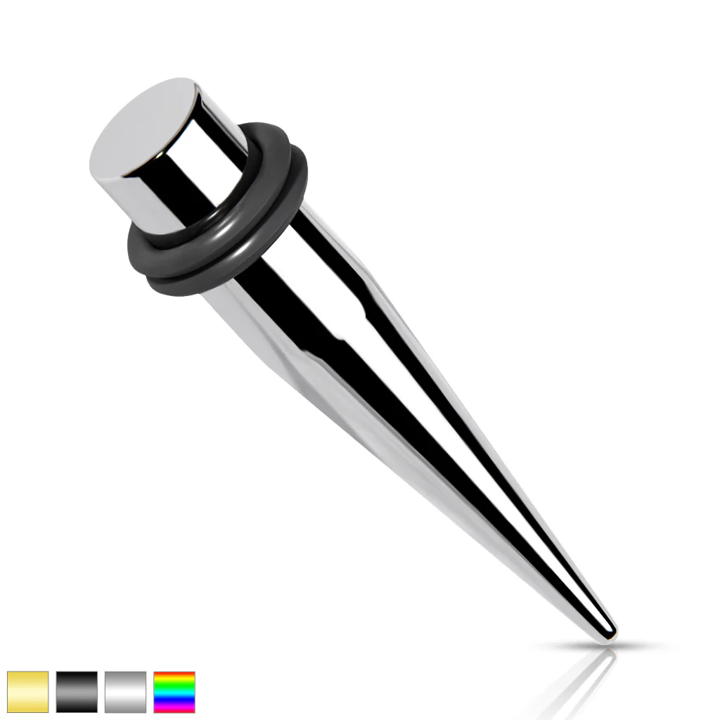 1 Pc 316L Stainless Steel Stretching Ear Taper Ear Plugs 4 Colors - Image 6