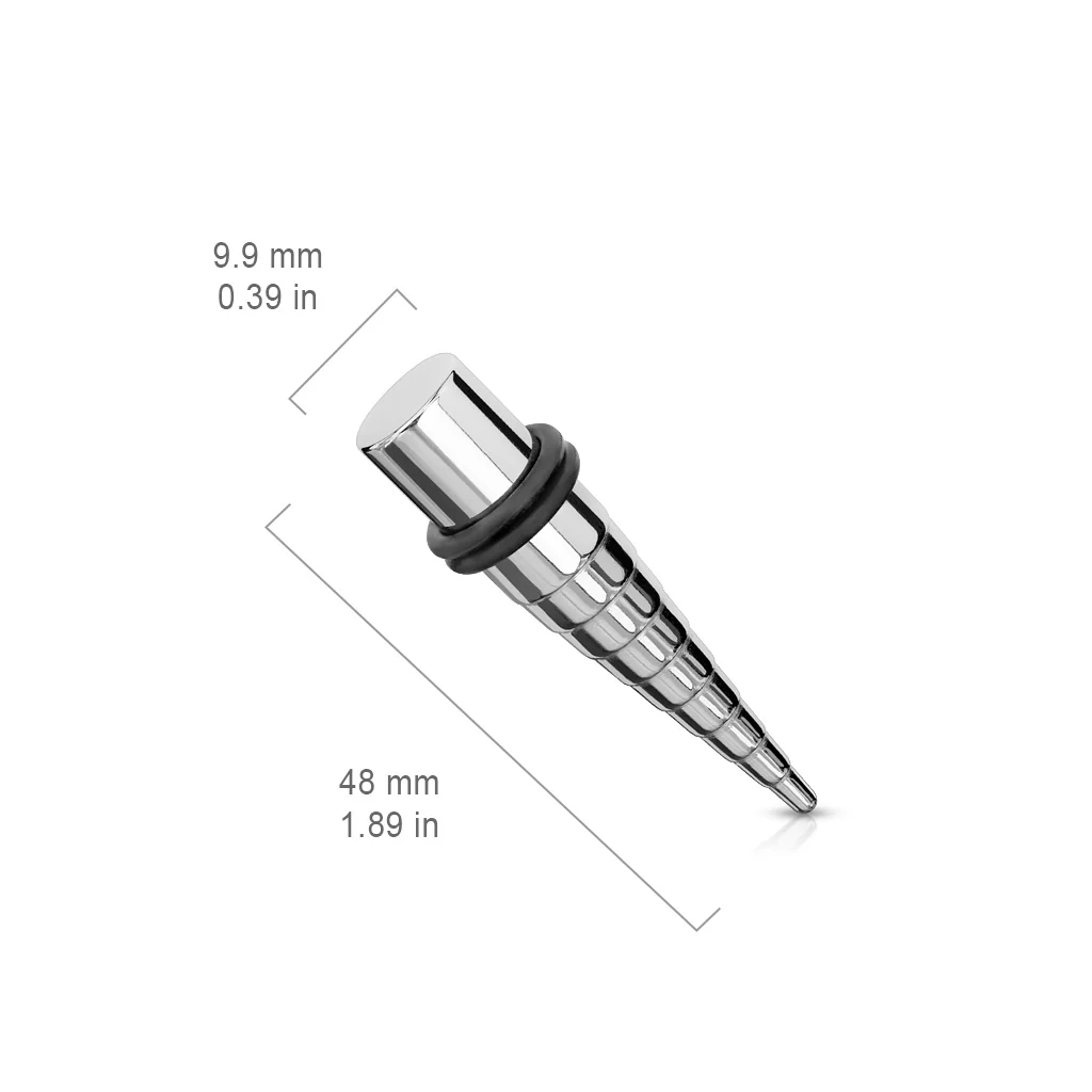 1 Pc 316L Stainless Steel Stretching Ear Taper Ear Plugs 4 Colors - Image 8