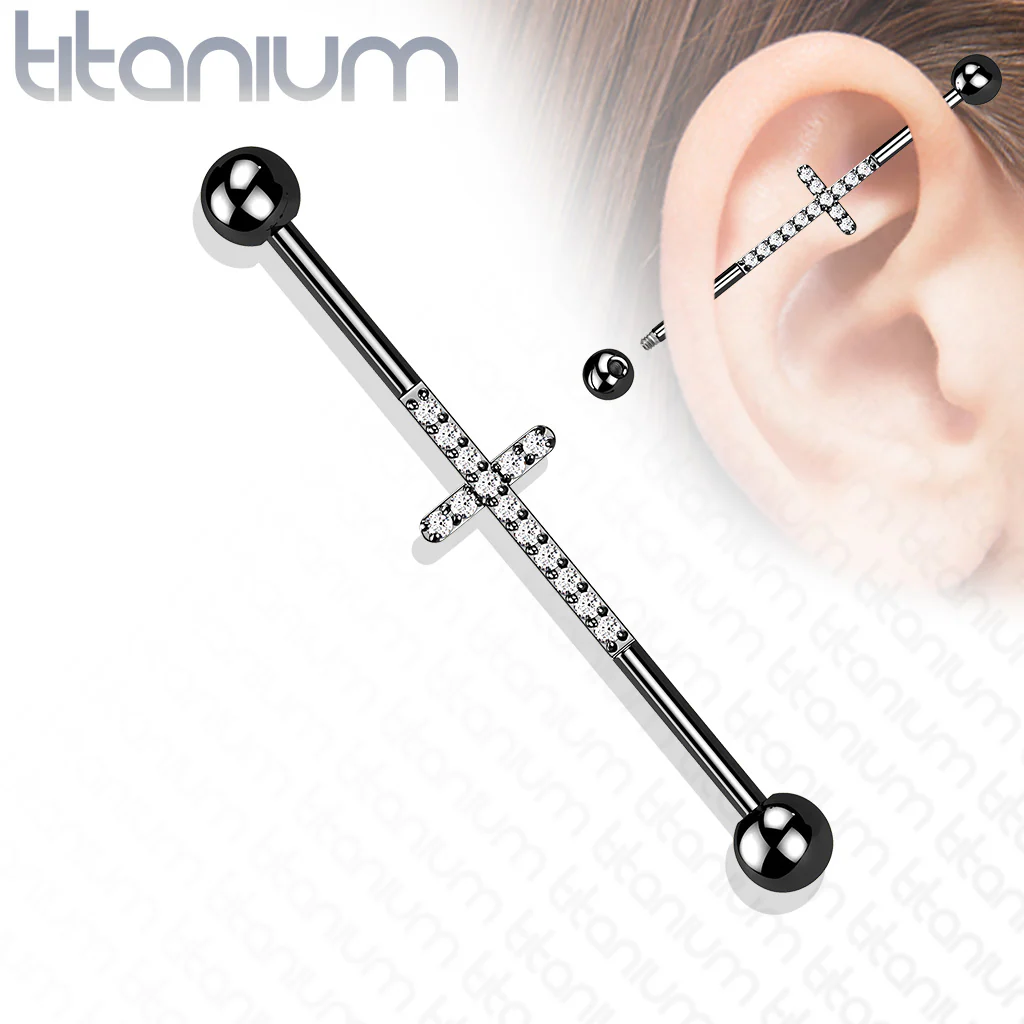 Cross Implant Grade Titanium Industrial Barbells - Image 3
