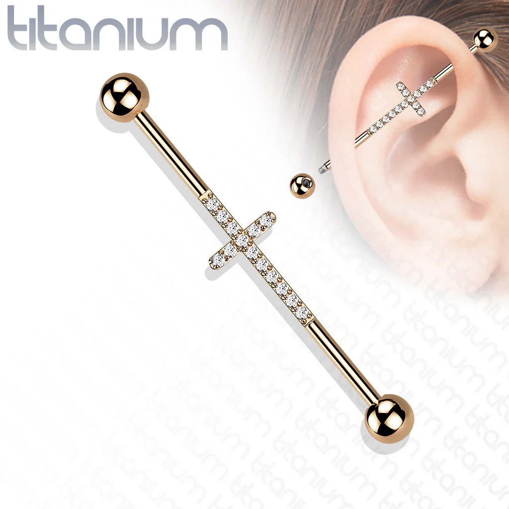 Cross Implant Grade Titanium Industrial Barbells - Image 4