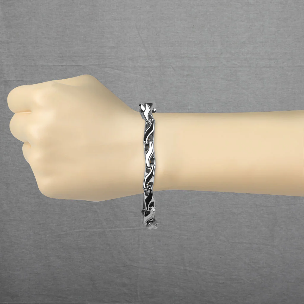 Arrow Linked Tungsten Carbide Chain Bracelets - Image 2