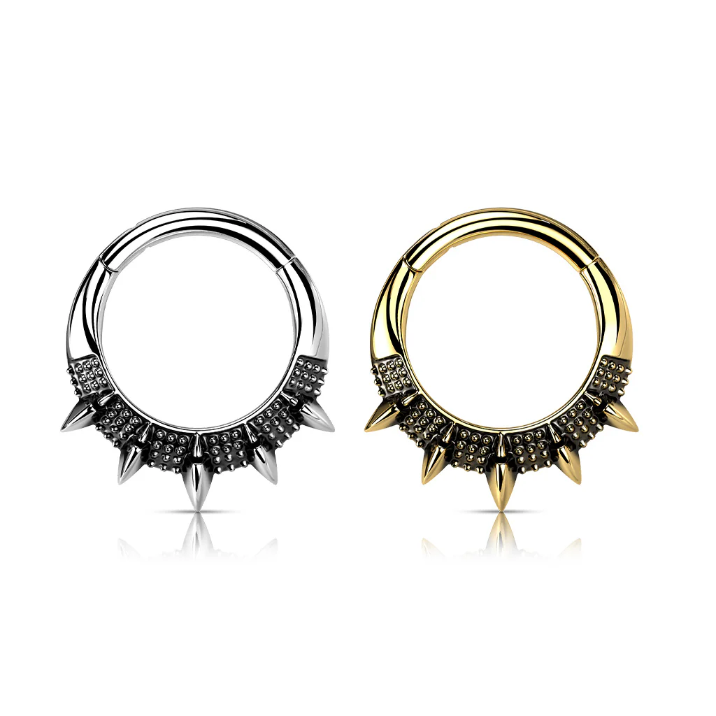 High Quality Precision Spike Fan Hinge Hoop Segment Ring Nose Septum - Image 2