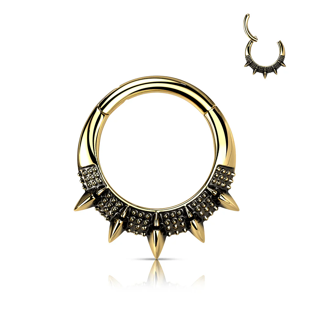 High Quality Precision Spike Fan Hinge Hoop Segment Ring Nose Septum - Image 4