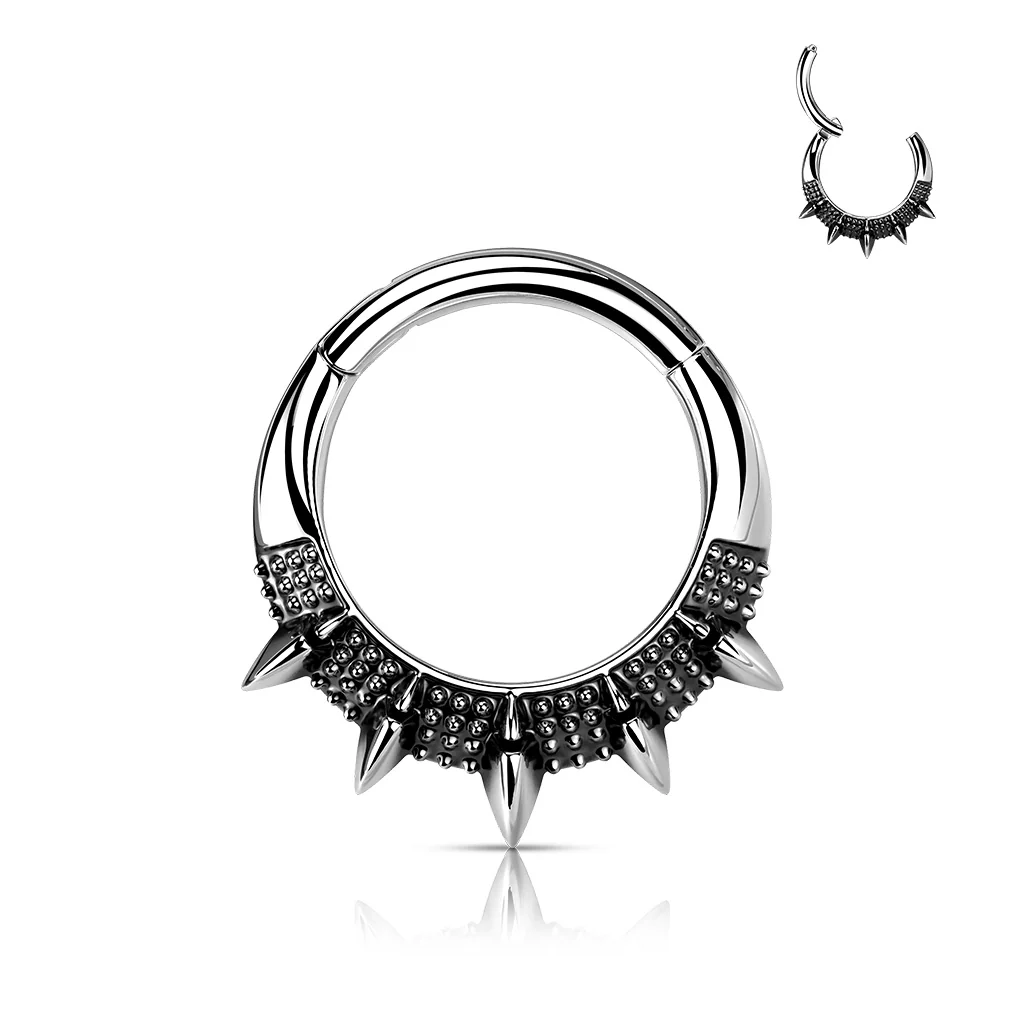 High Quality Precision Spike Fan Hinge Hoop Segment Ring Nose Septum - Image 5