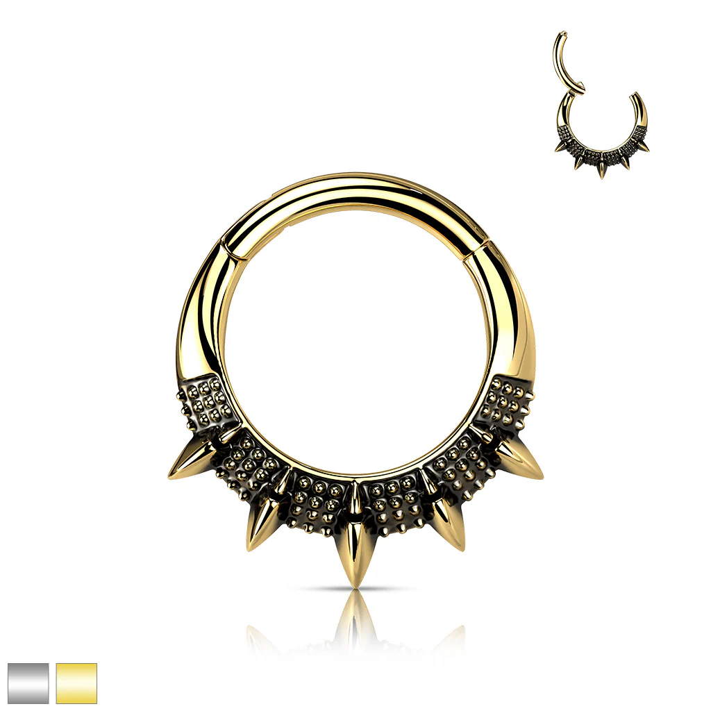 High Quality Precision Spike Fan Hinge Hoop Segment Ring Nose Septum - Image 6