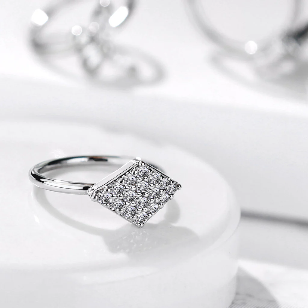 CZ Diamond Shaped Bendable Cartilage Tragus Helix Earrings Hoop Nose Rings - Image 4
