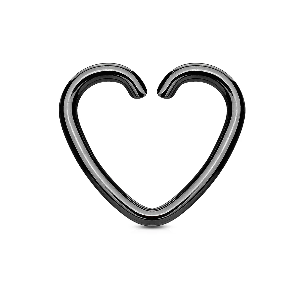 Heart Shape Cut Rings For Daith Helix Tragus Cartilage - Image 4