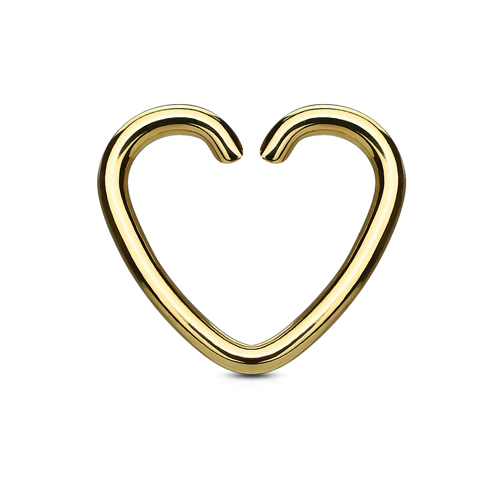 Heart Shape Cut Rings For Daith Helix Tragus Cartilage - Image 5