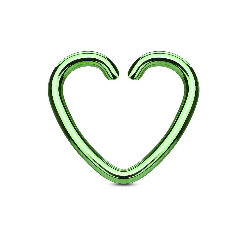 Heart Shape Cut Rings For Daith Helix Tragus Cartilage - Image 6