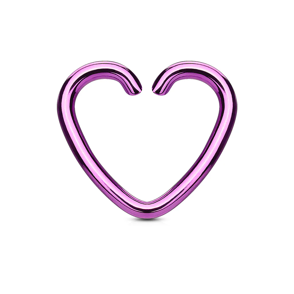 Heart Shape Cut Rings For Daith Helix Tragus Cartilage - Image 8