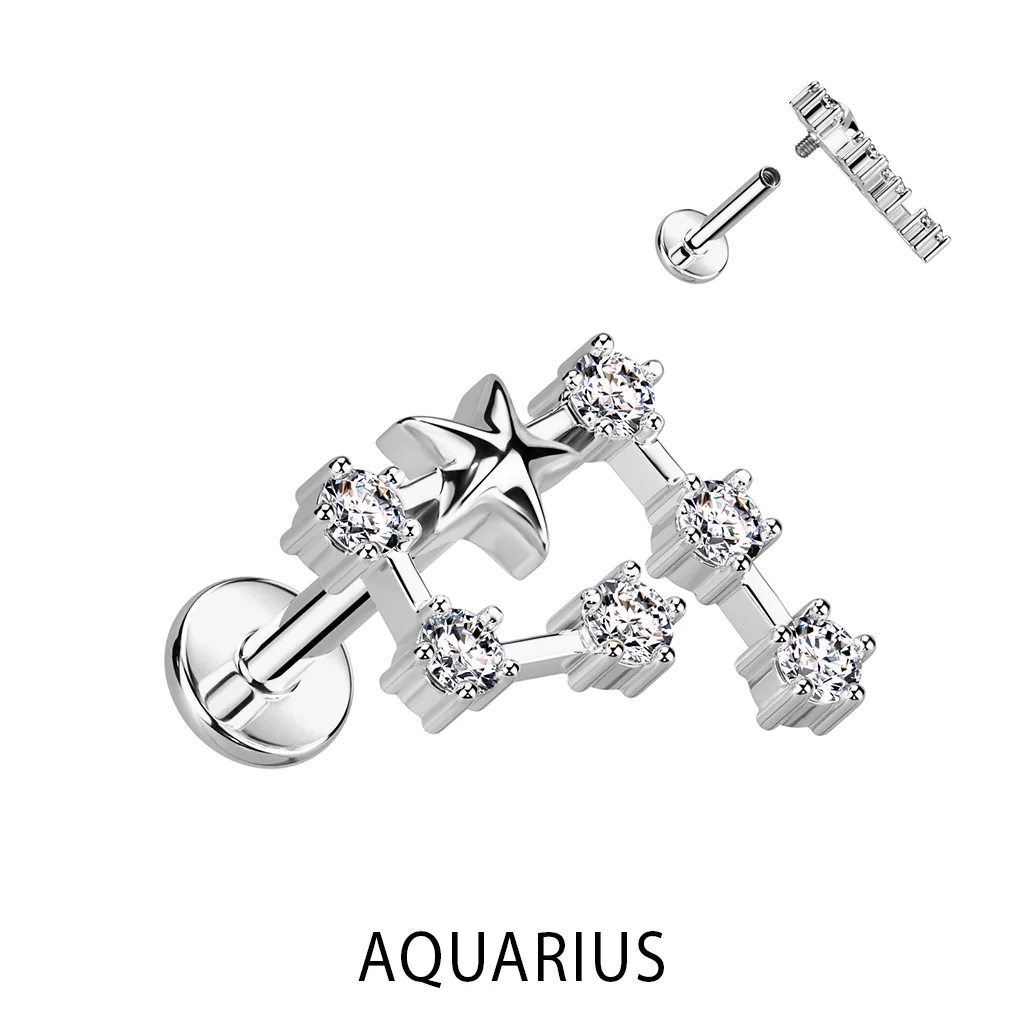 Zodiac Constellation Labret Tragus Helix Ear Cartilage Studs - Image 13