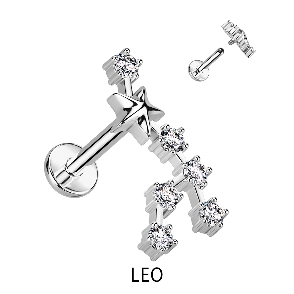 Zodiac Constellation Labret Tragus Helix Ear Cartilage Studs - Image 8