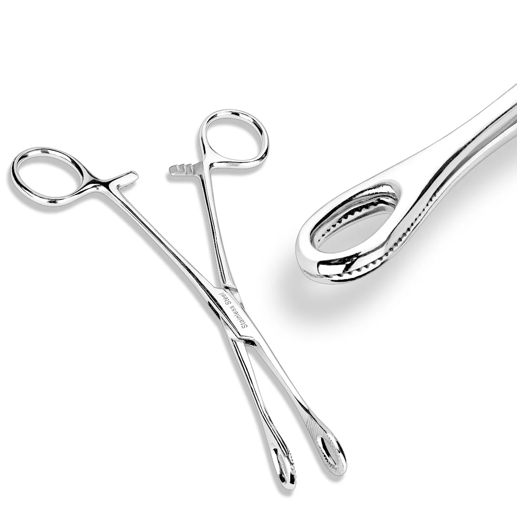 Stainless Steel Standard Forester Forceps Piercing Tools 7"
