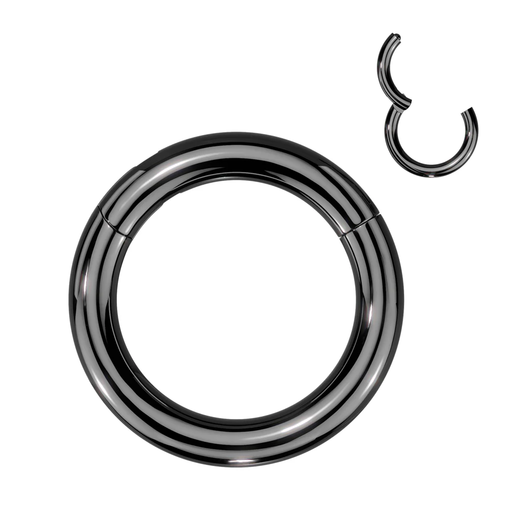 Titanium Heavy Large Gauge Hinged Segment Ring Cartilage - Image 3