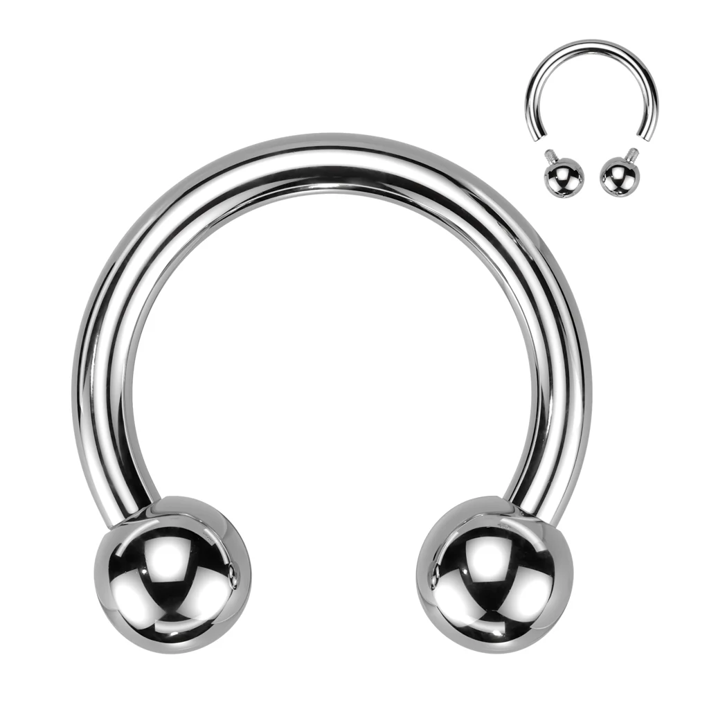 Big Gauge Implant Titanium Internally Threaded Horseshoe - Image 2