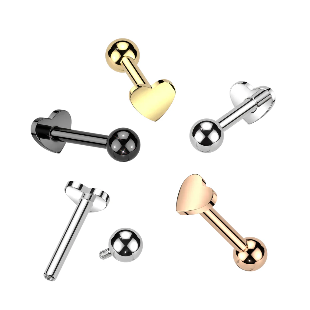 Implant Titanium Ear Cartilage With Heart Shape Top