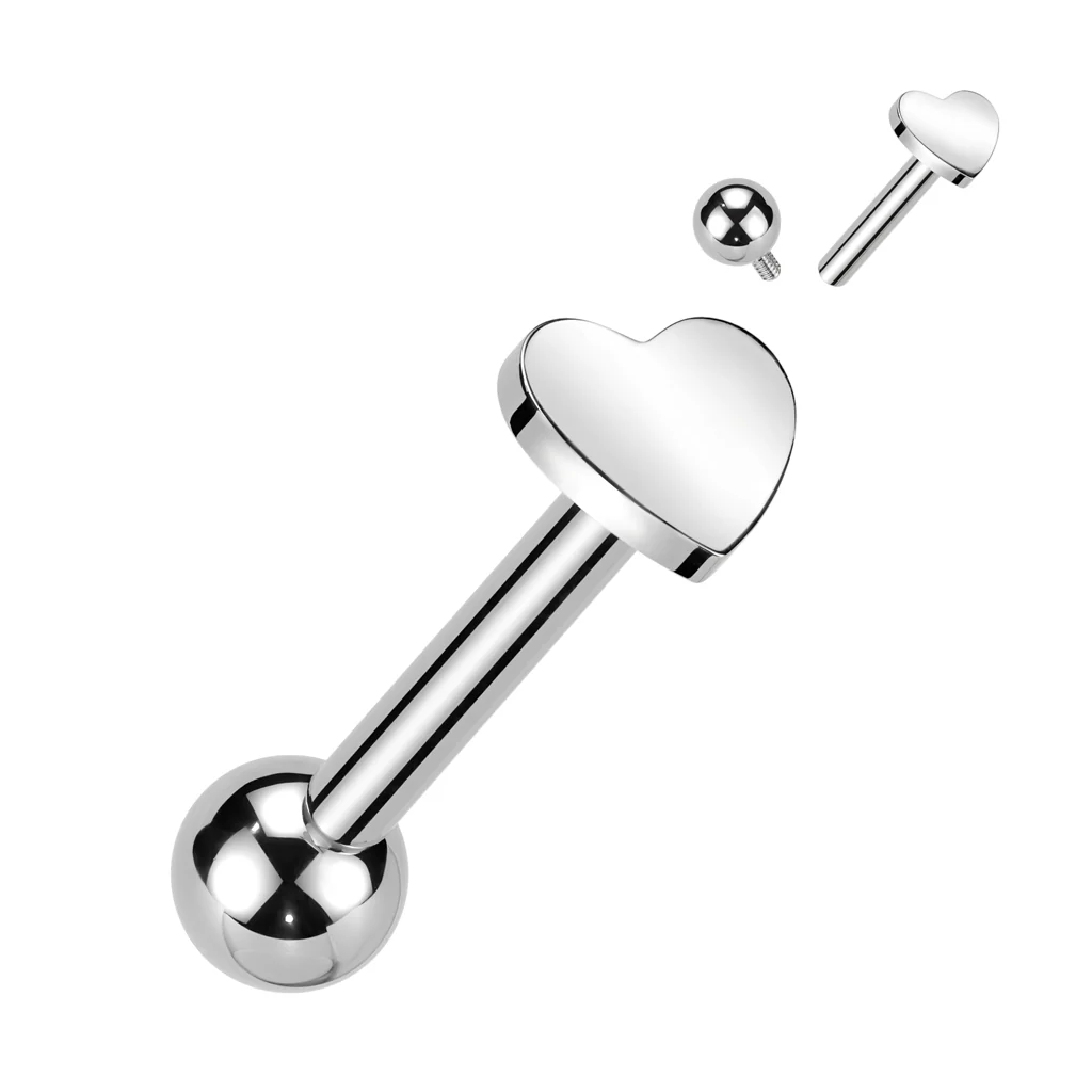 Implant Titanium Ear Cartilage With Heart Shape Top - Image 3