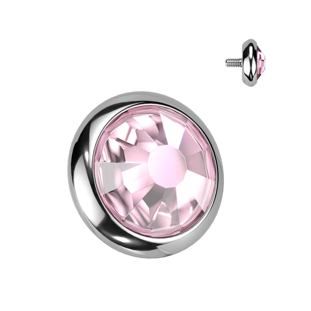 Implant Titanium Flat CZ Dermal Anchor Top 16G - Image 10