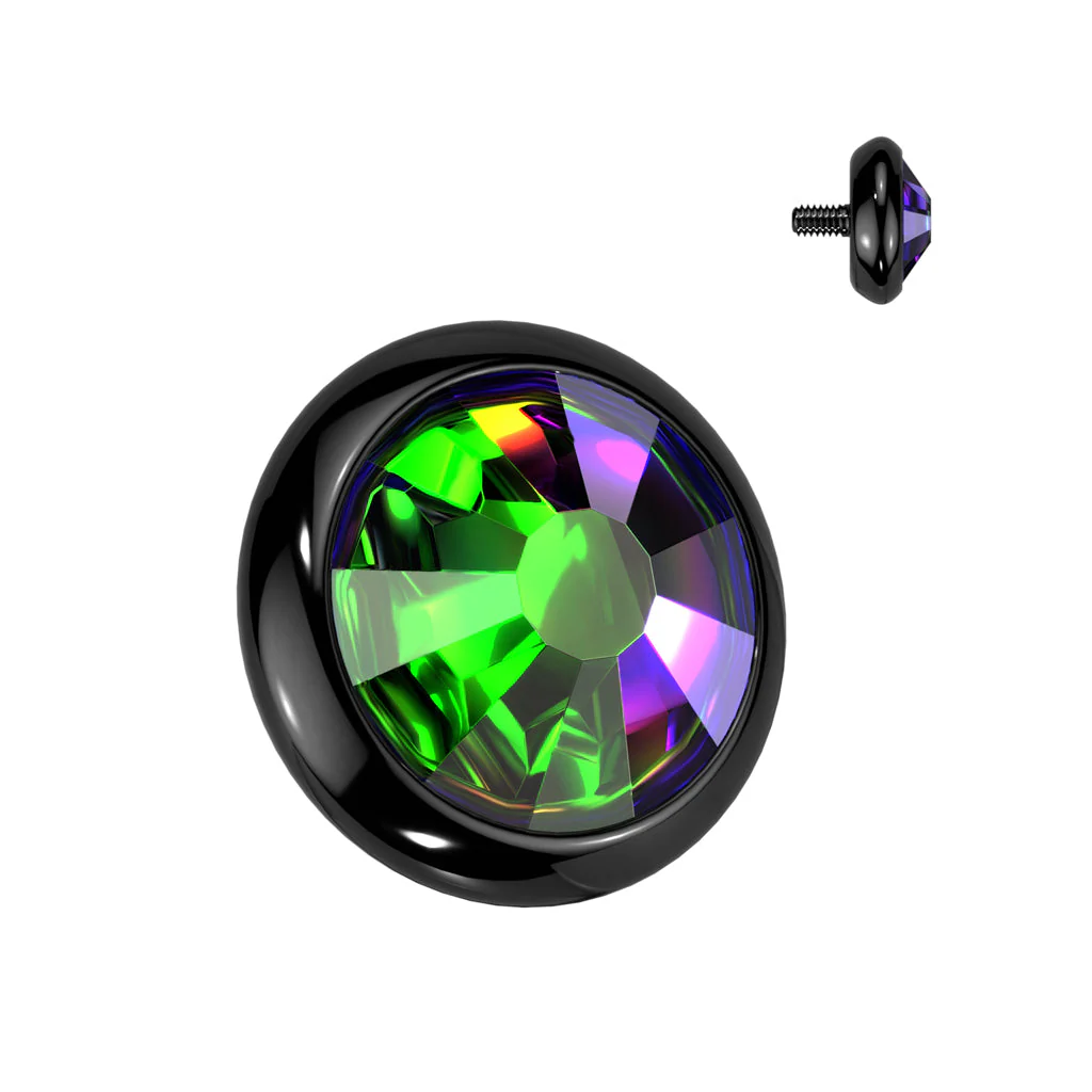 Implant Titanium Flat CZ Dermal Anchor Top 16G - Image 11