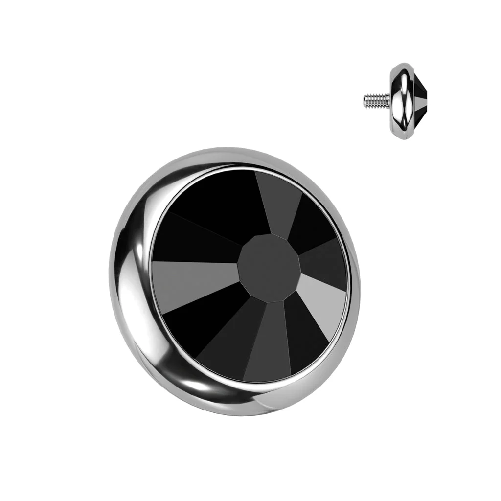Implant Titanium Flat CZ Dermal Anchor Top 16G - Image 12