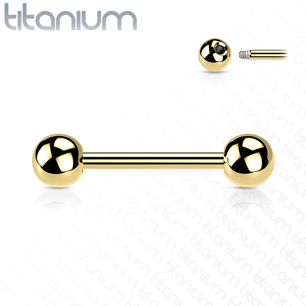 PVD Over Solid Titanium Barbells - Image 2
