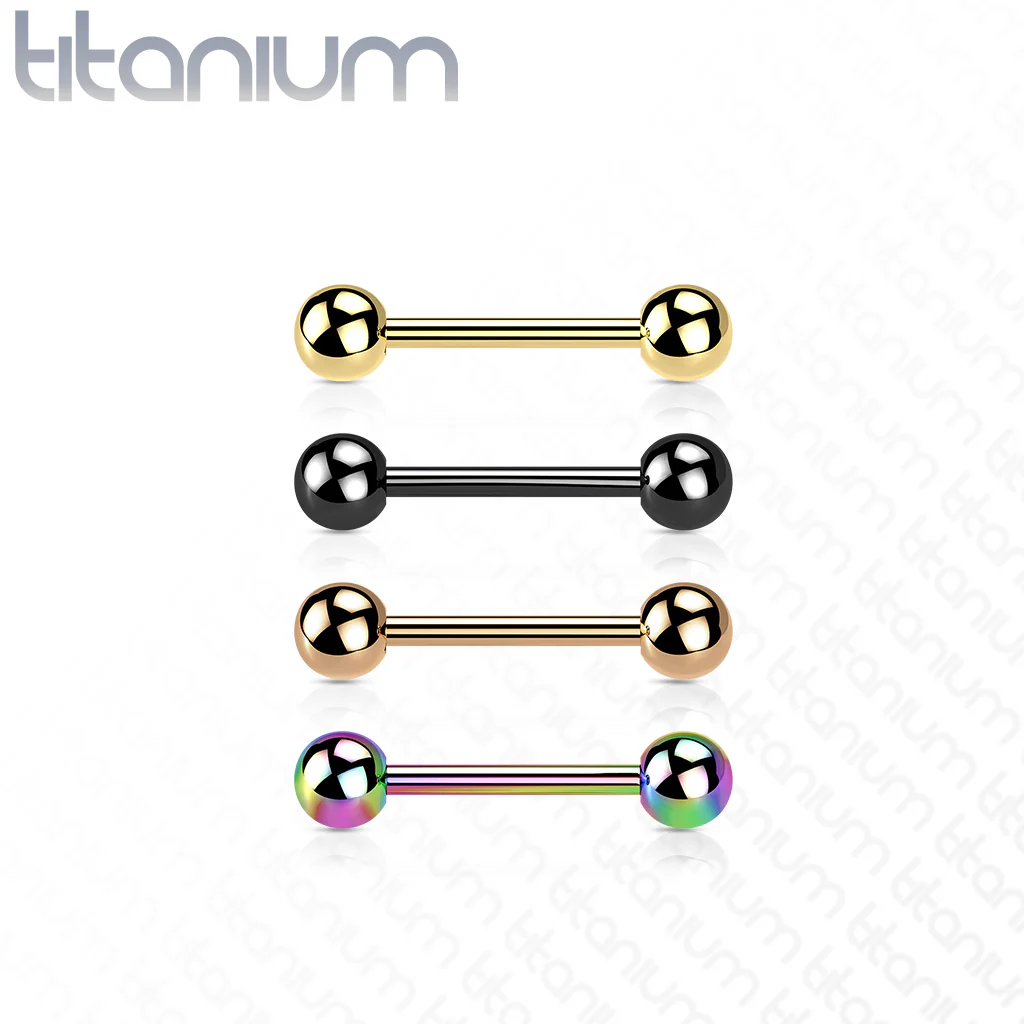 PVD Over Solid Titanium Barbells - Image 3