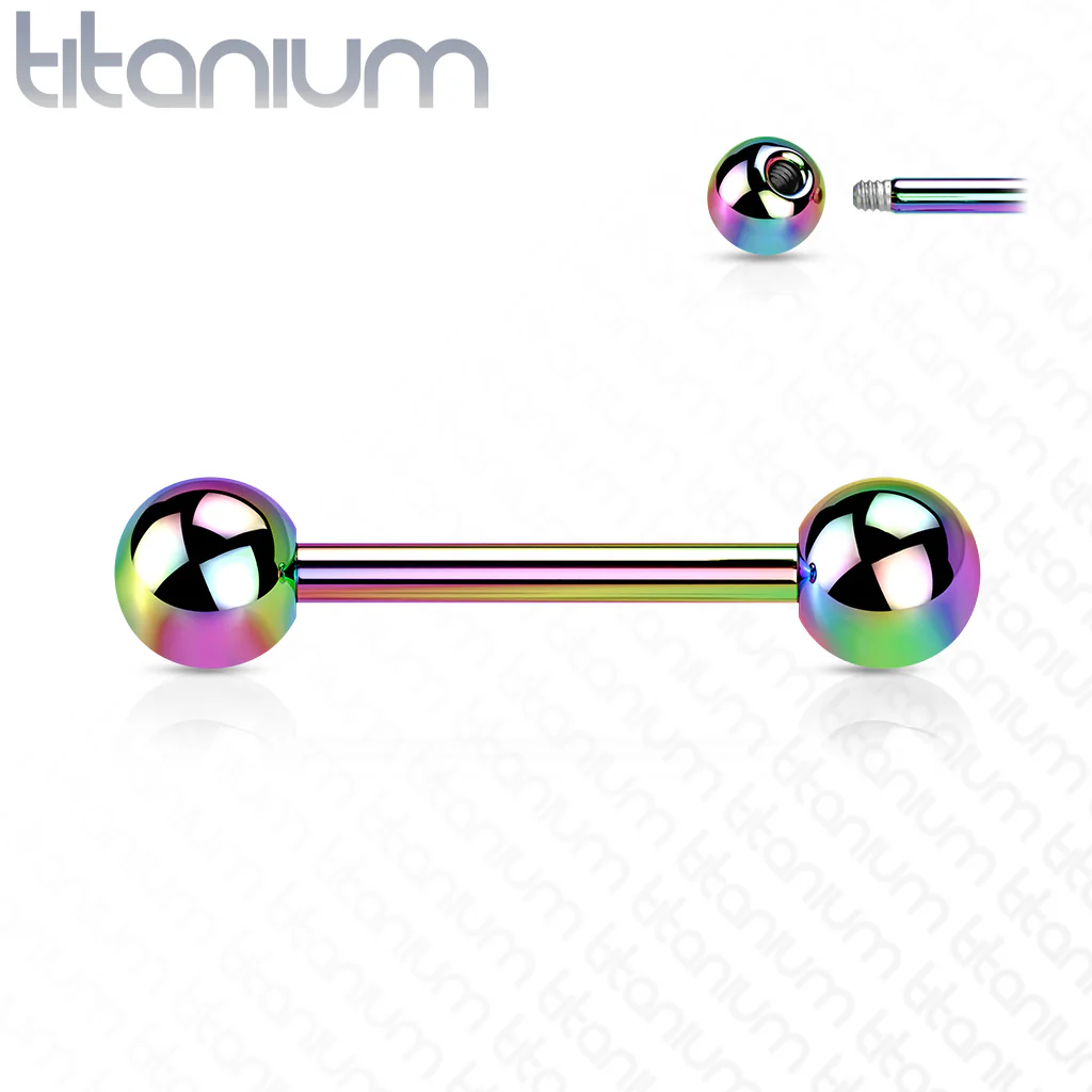 PVD Over Solid Titanium Barbells - Image 5