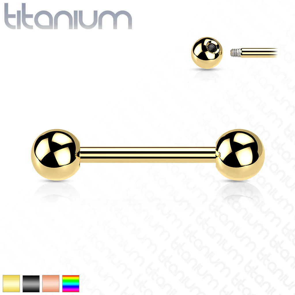 PVD Over Solid Titanium Barbells - Image 7