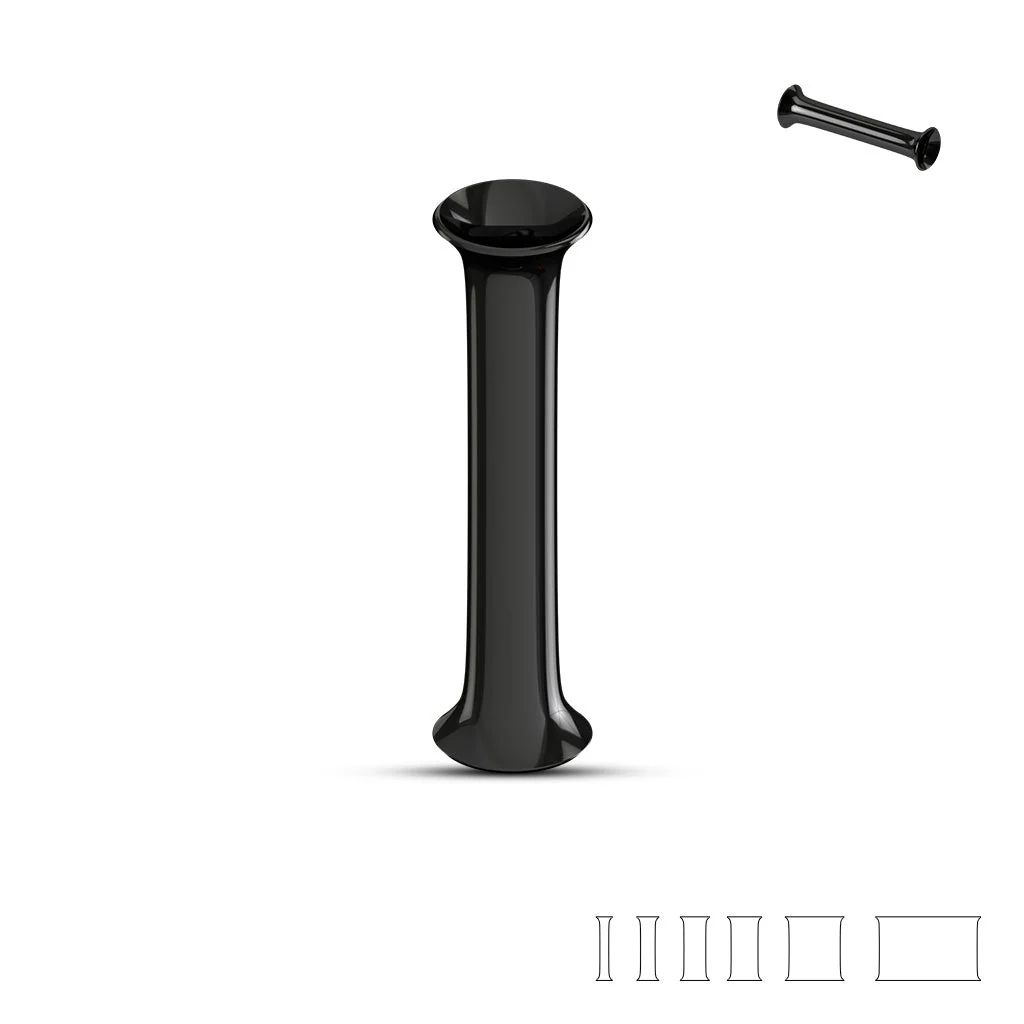 Pair Titanium IP Double Flared Tunnel Ear Plugs Up To 1" - Image 14