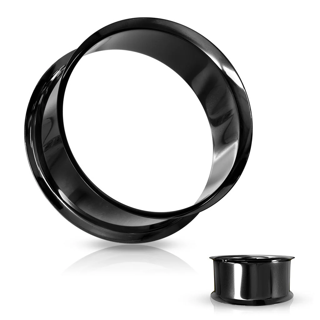 Pair Titanium IP Double Flared Tunnel Ear Plugs Up To 1" - Image 16