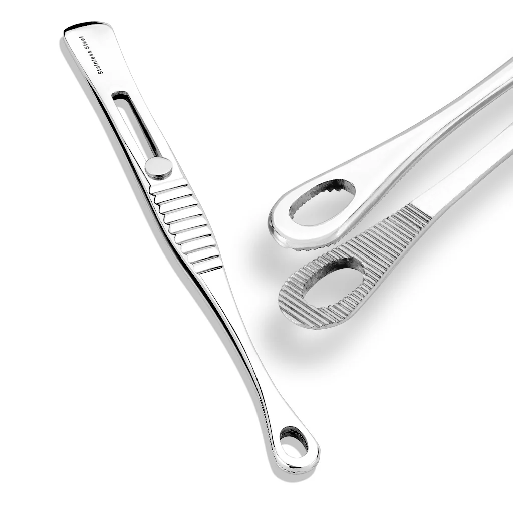 Stainless Steel Mini Forester Tweezer 5.75"