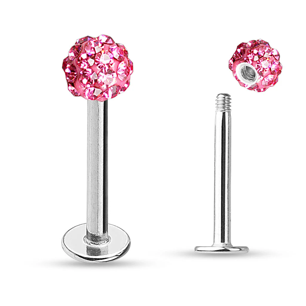 CZ Ferido Ball Labret Monroe Daith Tragus Helix Stud - Image 6