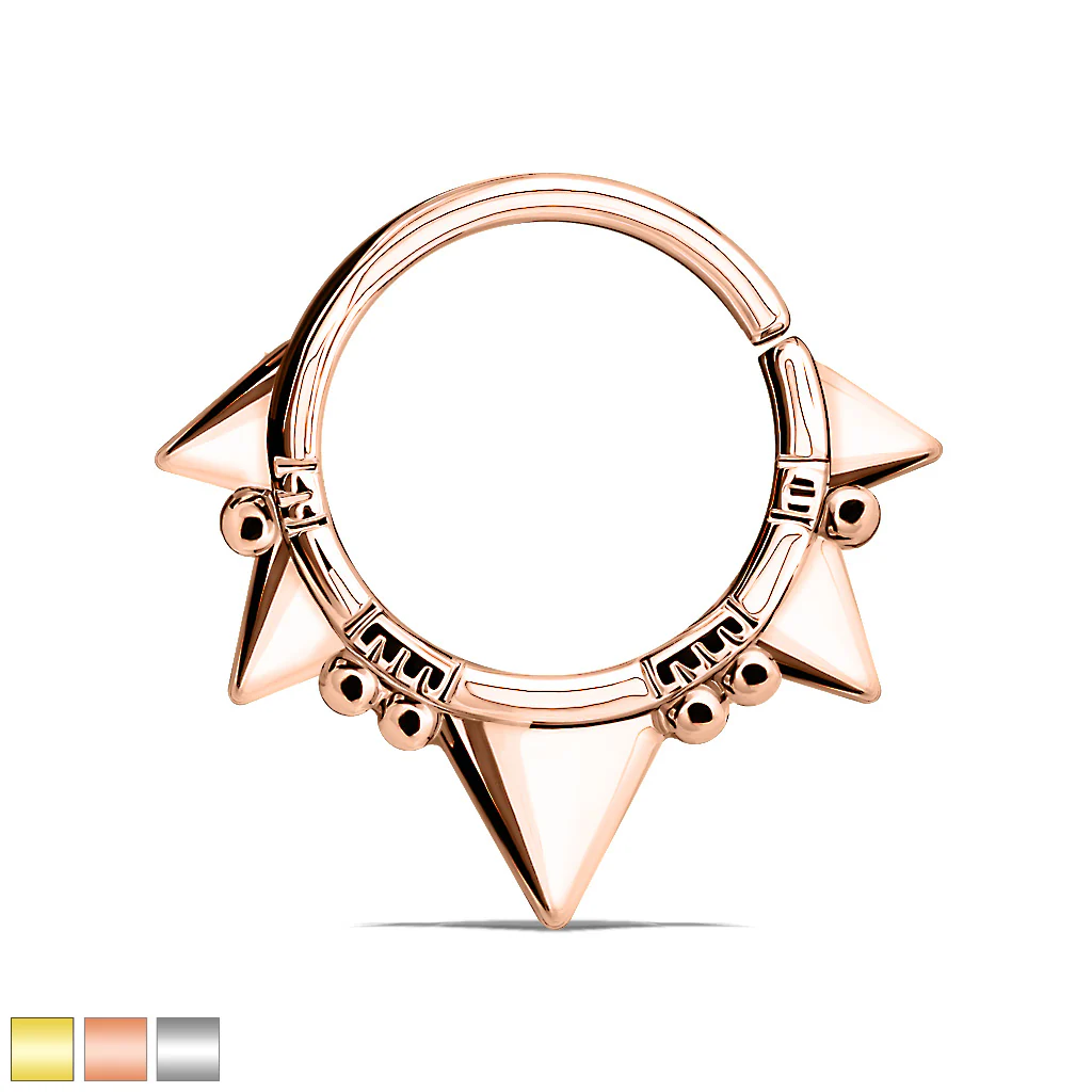 Triangle Bendable Nose Septum Ear Cartilage Daith Helix Tragus Rings - Image 2